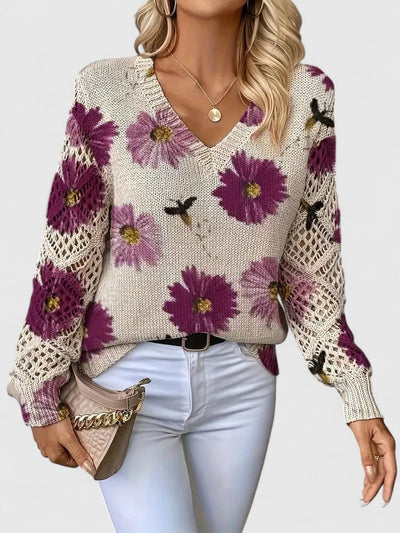 Antonia™ | Jersey elegante con estampado floral
