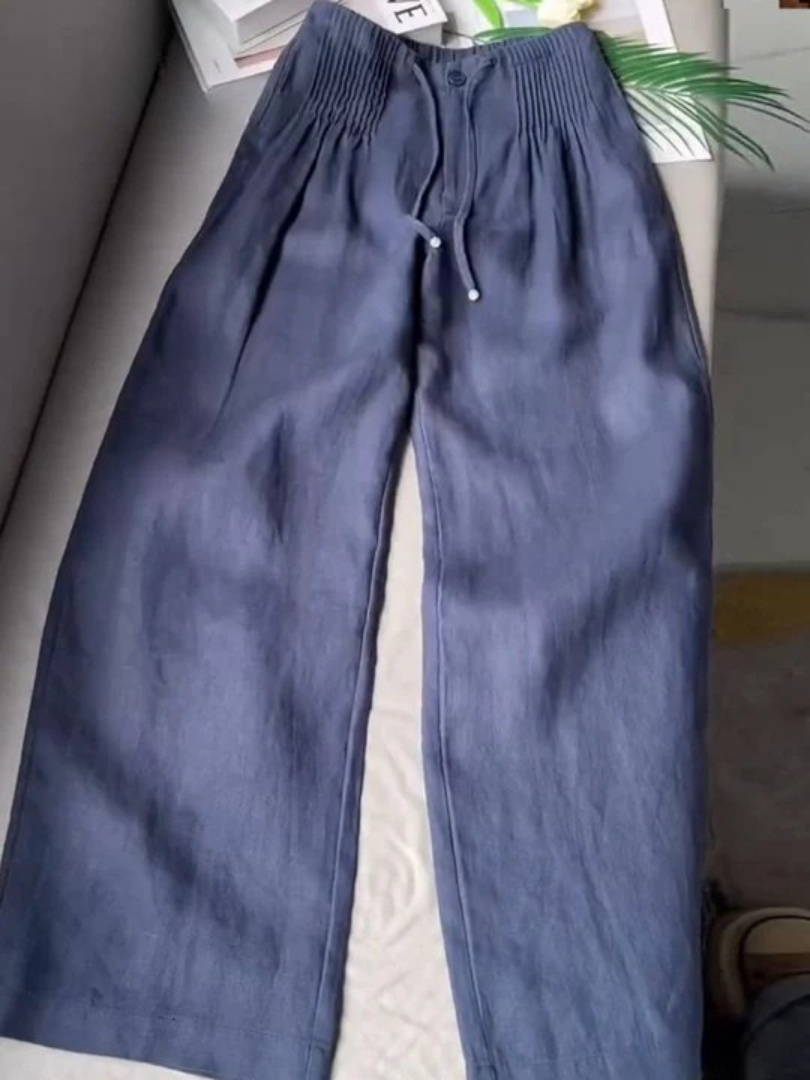 Ángeles™ | Pantalón amplio de algodón y lino