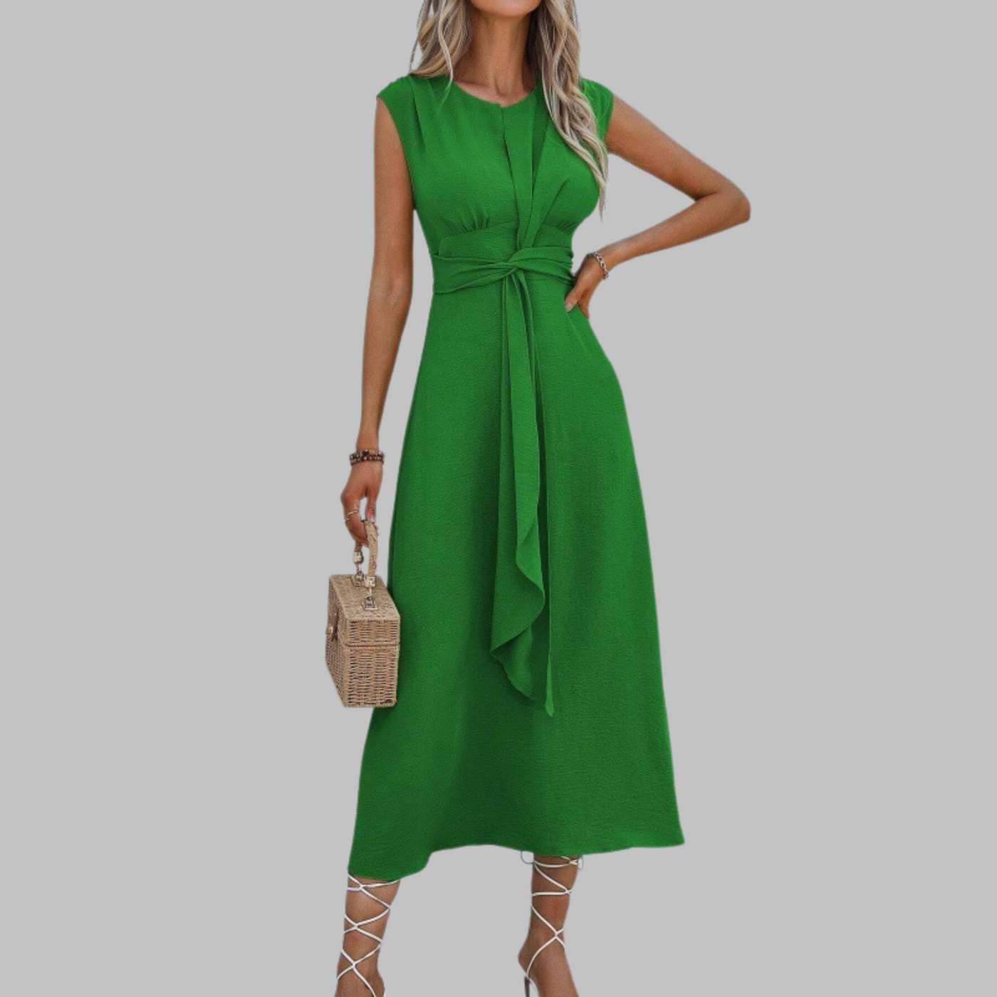 Paula™ | Vestido largo elegante sin mangas