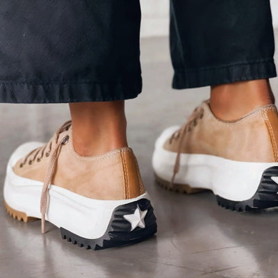 Livia™ | Zapatillas de Cuero con Plataforma