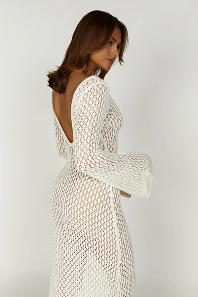 Miró™ | Vestido de Playa Blanco y Liviano
