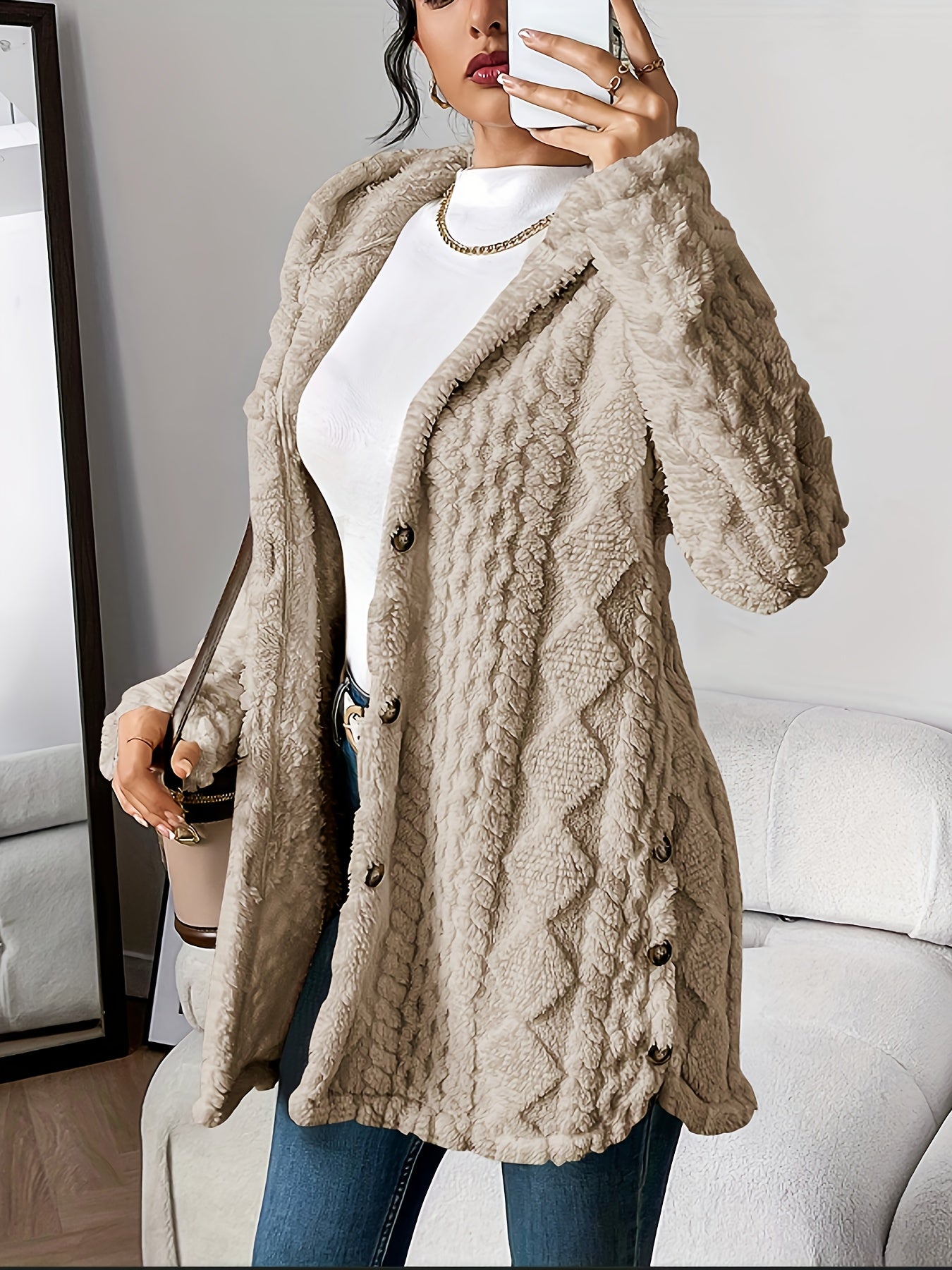 Amalia™ | Cárdigan acogedor con capucha