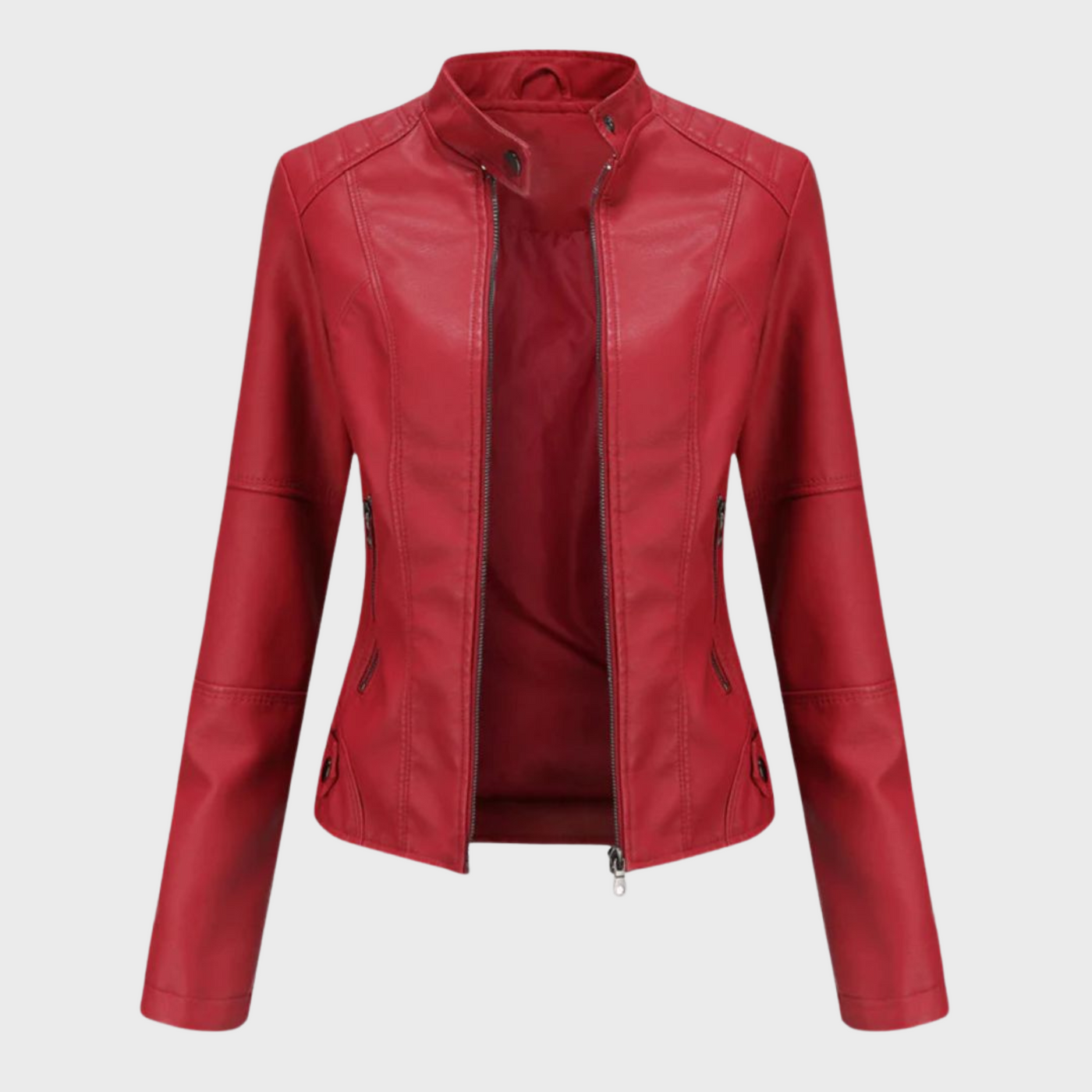 Verónica™ | Chaqueta de cuero casual