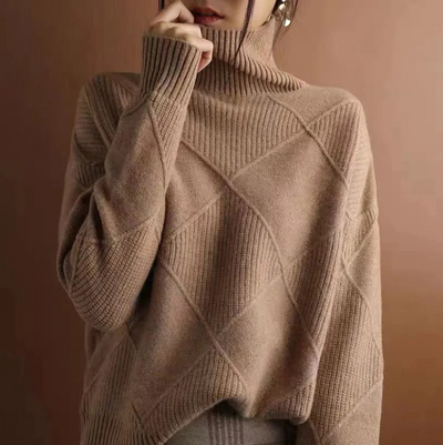 Elena™ | Suéter de punto con cuello alto