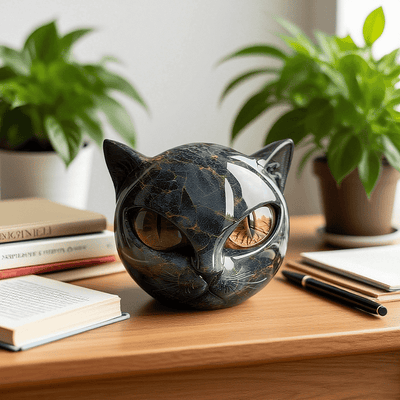 Nix™ | Escultura mística de gato negro