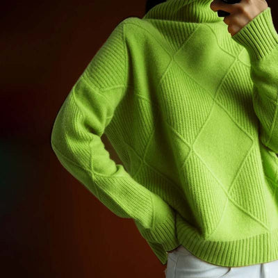 Elena™ | Suéter de punto con cuello alto