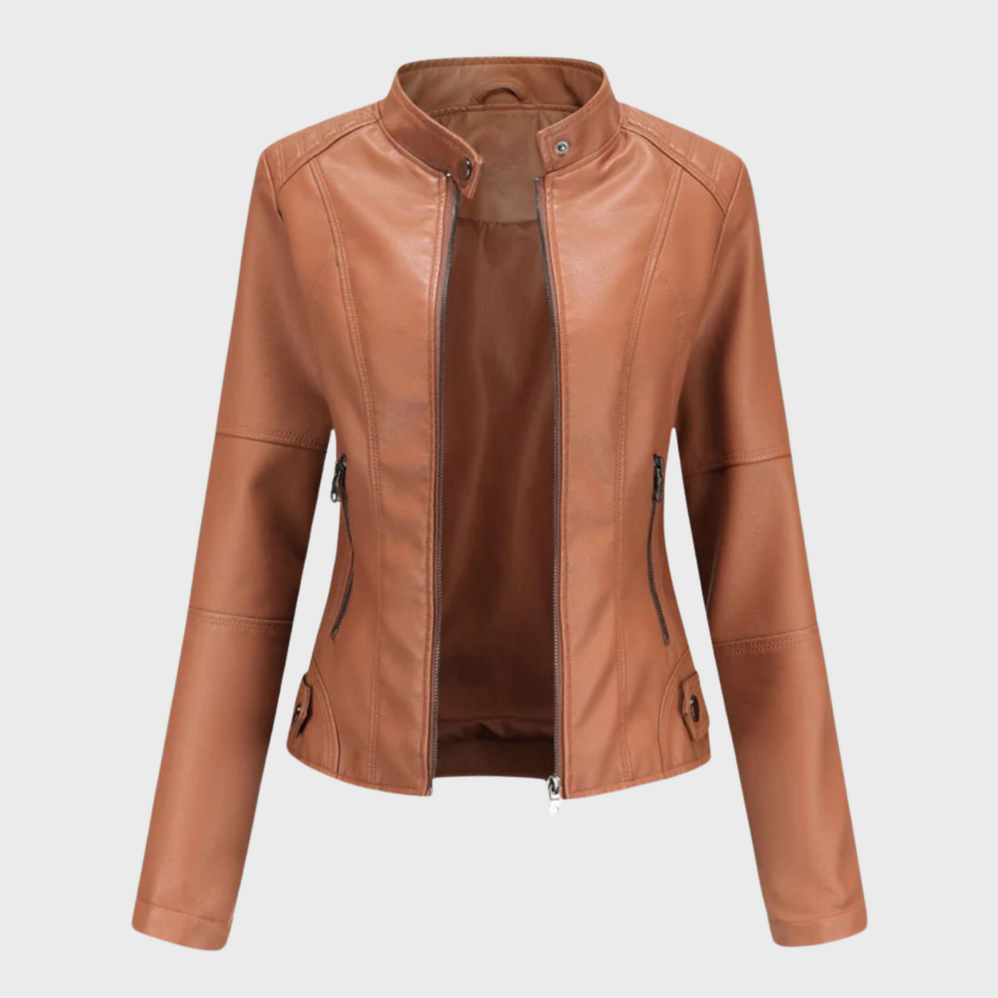 Verónica™ | Chaqueta de cuero casual