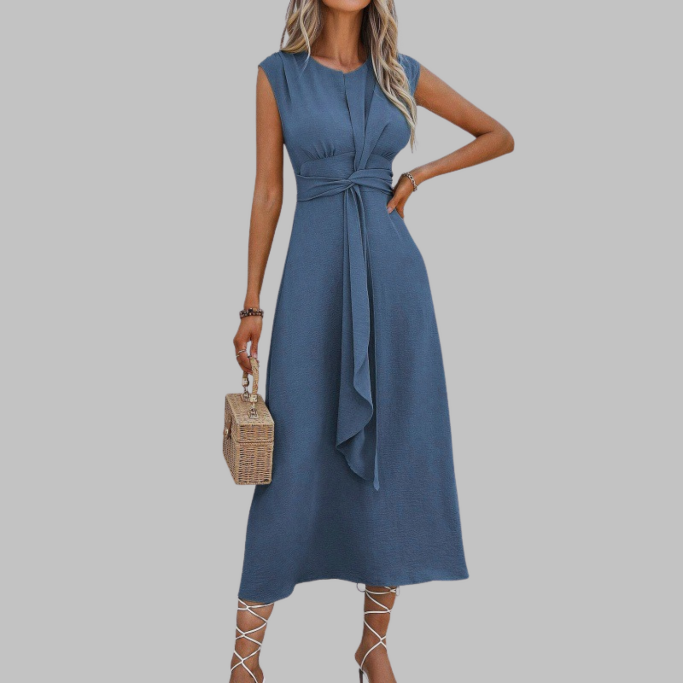 Paula™ | Vestido largo elegante sin mangas