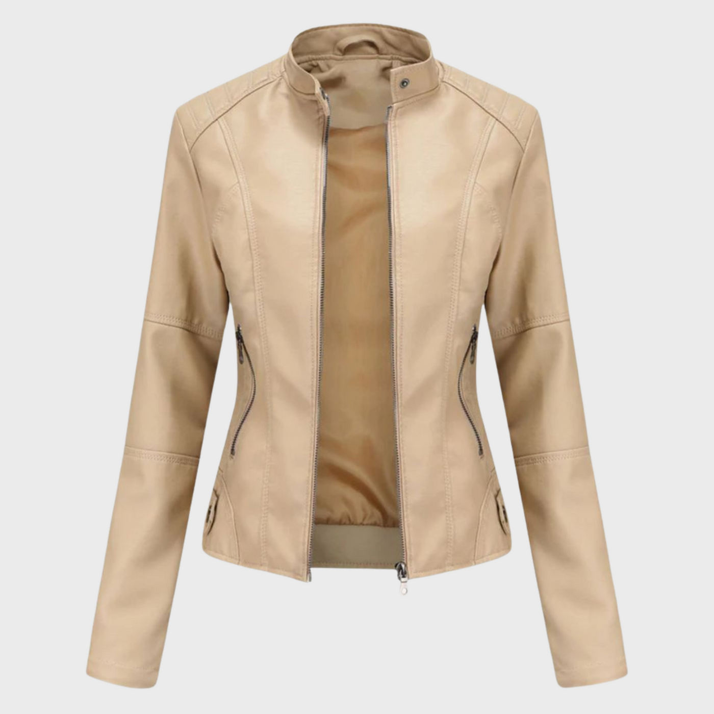 Verónica™ | Chaqueta de cuero casual