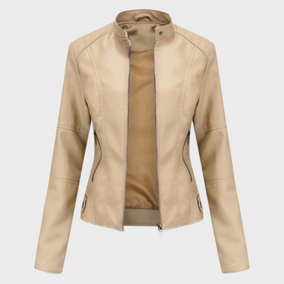Verónica™ | Chaqueta de cuero casual