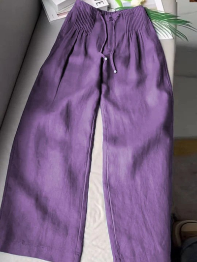 Ángeles™ | Pantalón amplio de algodón y lino
