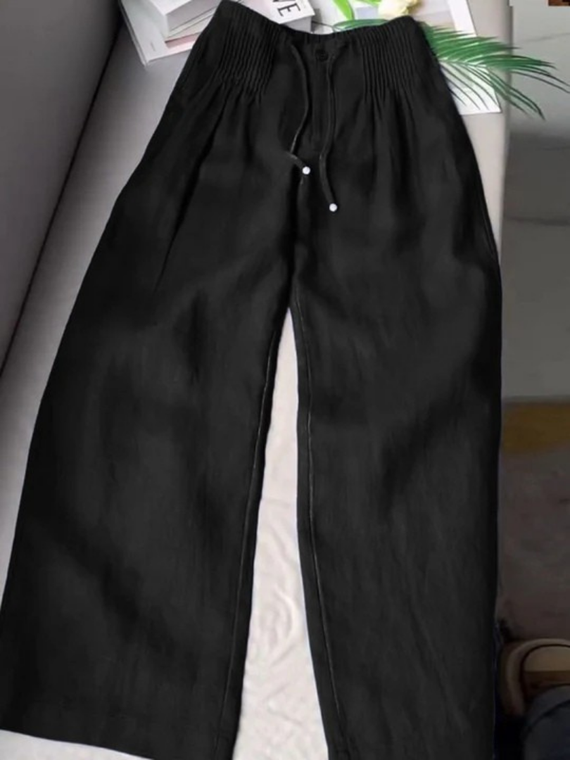 Ángeles™ | Pantalón amplio de algodón y lino
