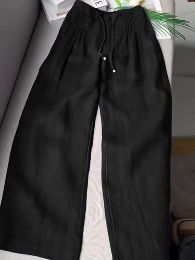 Ángeles™ | Pantalón amplio de algodón y lino