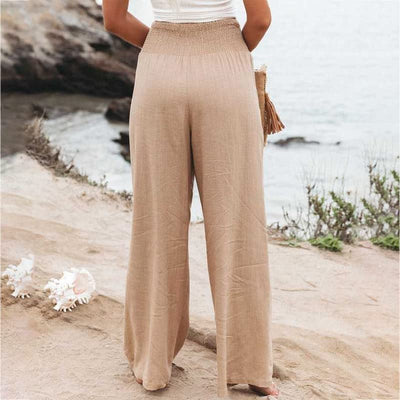 Susana™ | Pantalones Amplios de Algodón y Lino