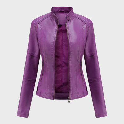 Verónica™ | Chaqueta de cuero casual