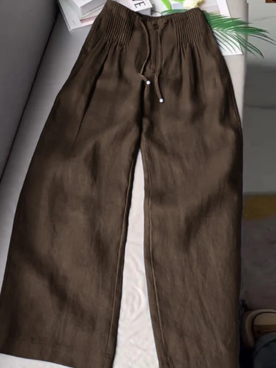 Ángeles™ | Pantalón amplio de algodón y lino