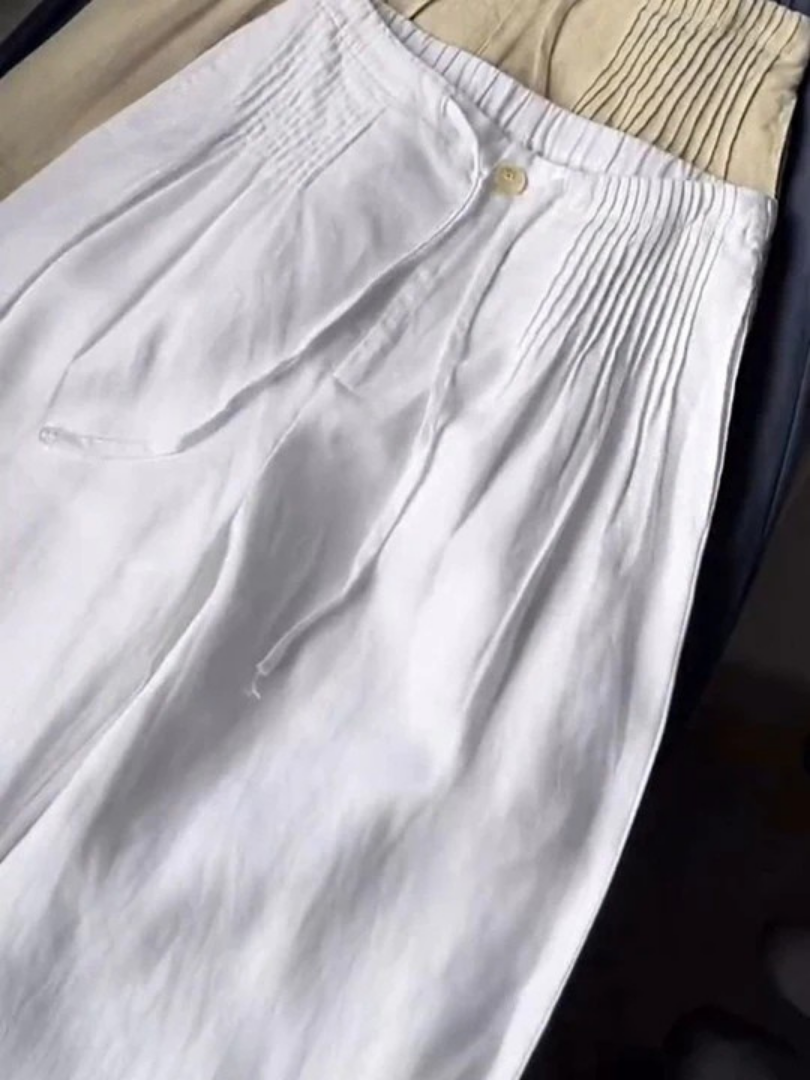 Ángeles™ | Pantalón amplio de algodón y lino