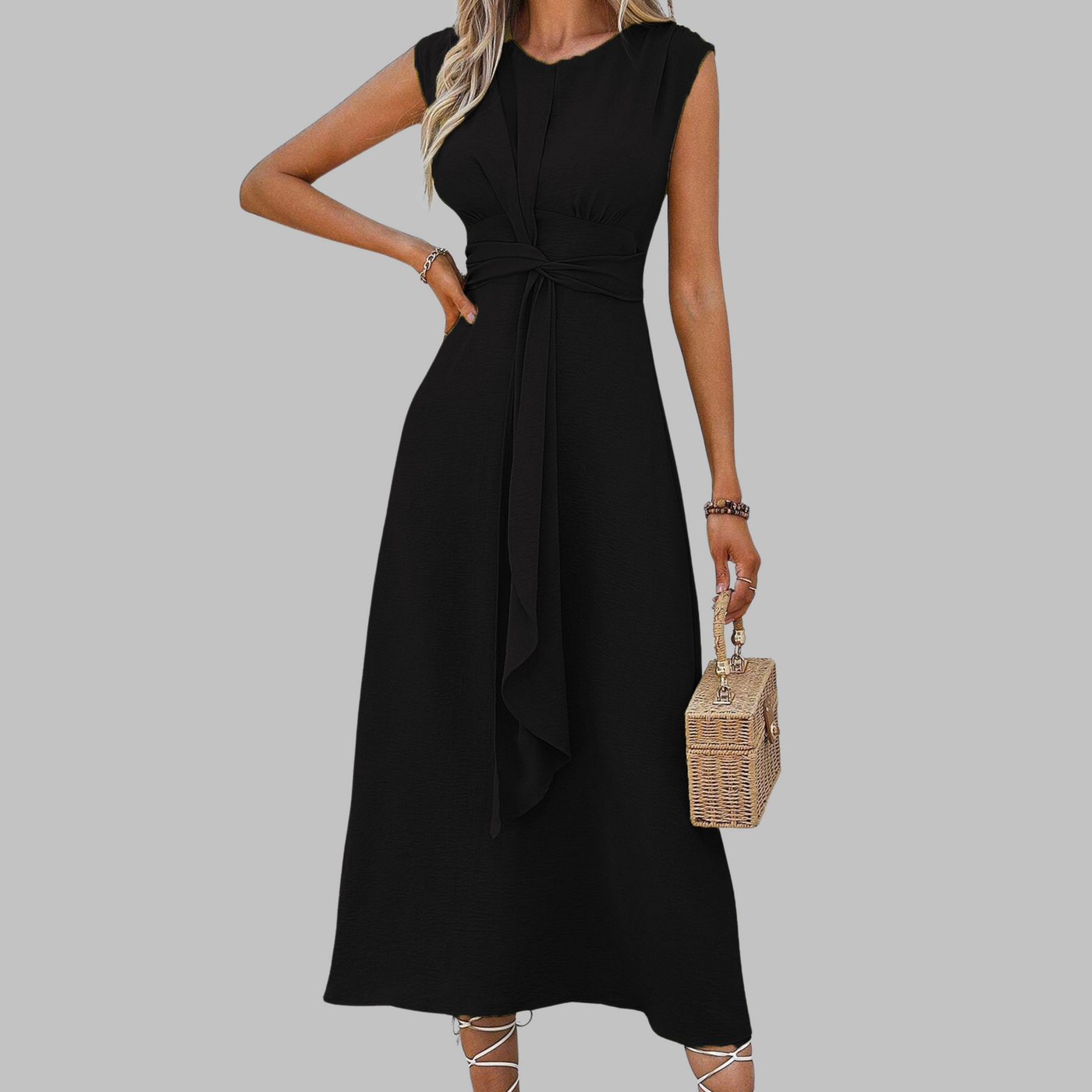 Paula™ | Vestido largo elegante sin mangas