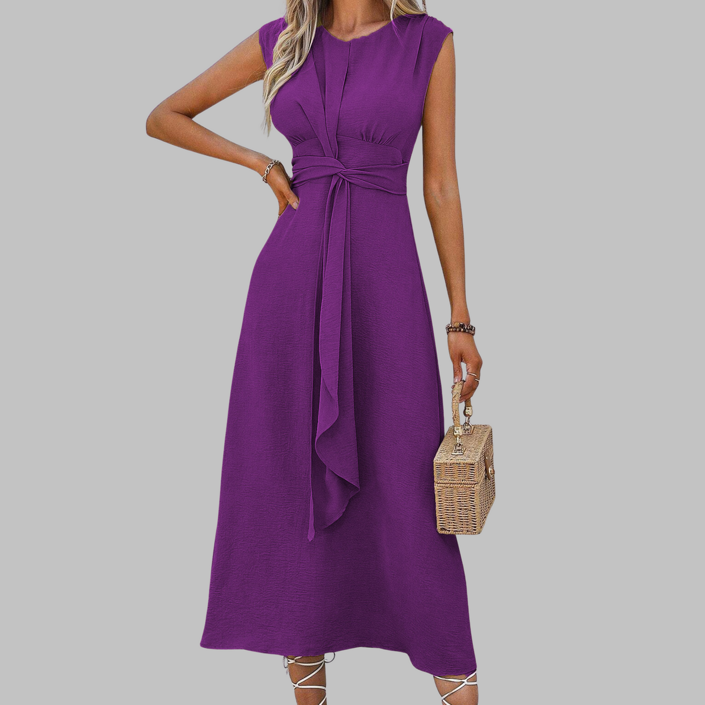 Paula™ | Vestido largo elegante sin mangas