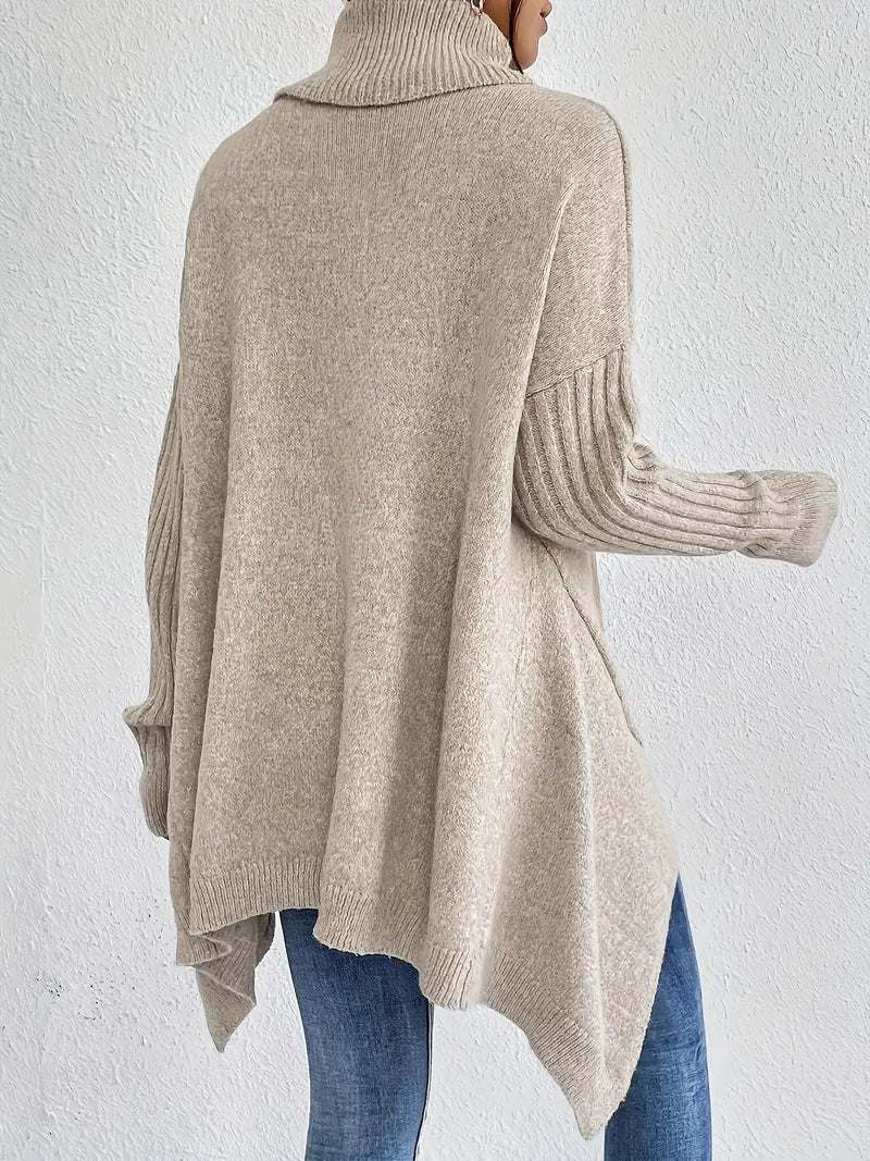 Adela™ | Jersey largo de cuello alto