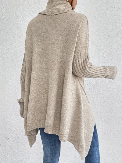 Adela™ | Jersey largo de cuello alto