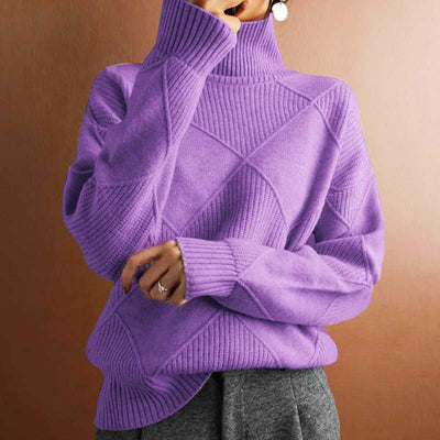 Elena™ | Suéter de punto con cuello alto