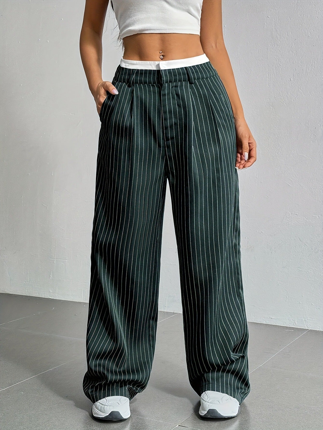 Talia™ | Pantalones de Cintura Alta y Pierna Ancha