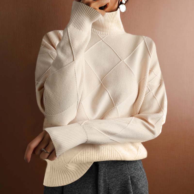 Elena™ | Suéter de punto con cuello alto