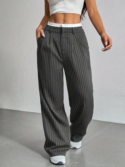 Talia™ | Pantalones de Cintura Alta y Pierna Ancha