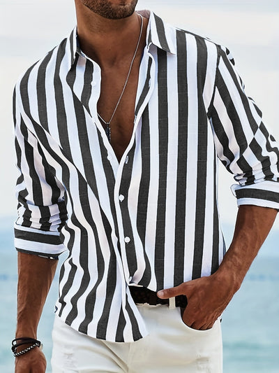 Sergio™ | Camisa a Rayas con Estilo Náutico