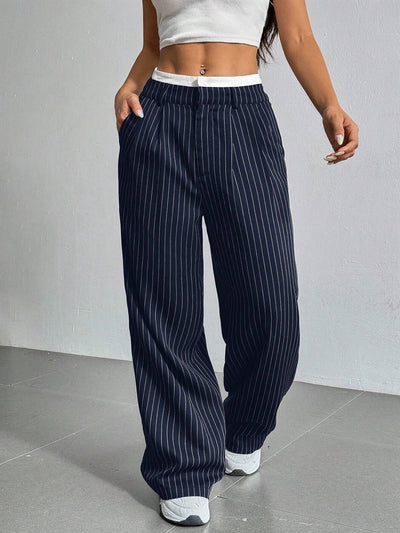 Talia™ | Pantalones de Cintura Alta y Pierna Ancha