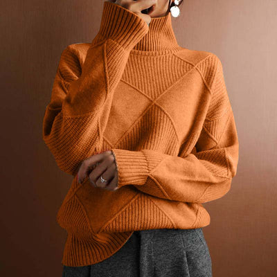 Elena™ | Suéter de punto con cuello alto