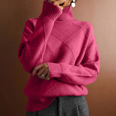 Elena™ | Suéter de punto con cuello alto