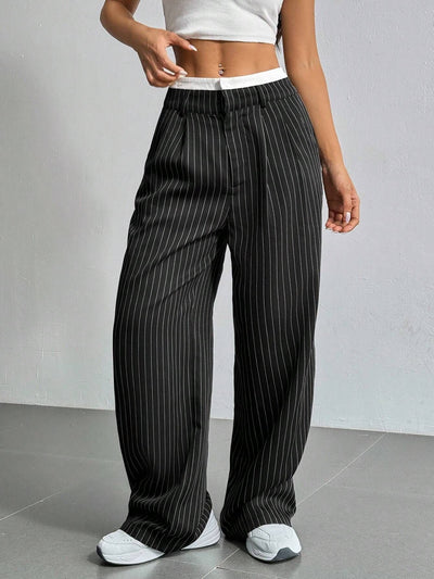 Talia™ | Pantalones de Cintura Alta y Pierna Ancha