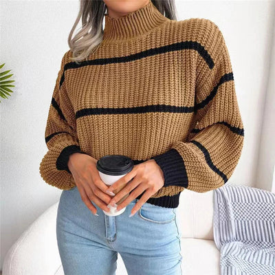 Marina™ | Suéter de Alta Costura con Cuello Alto