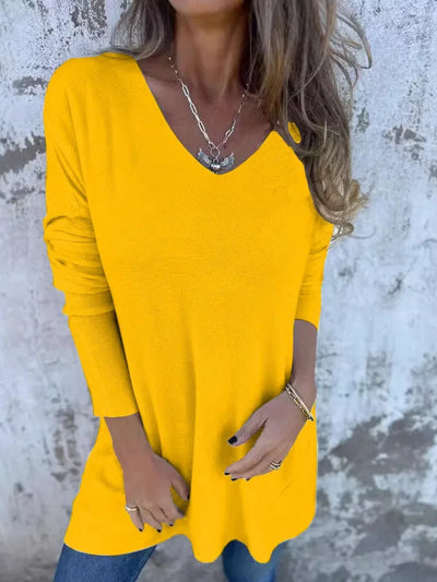 Juana™ | Túnica de punto relajada con cuello en V