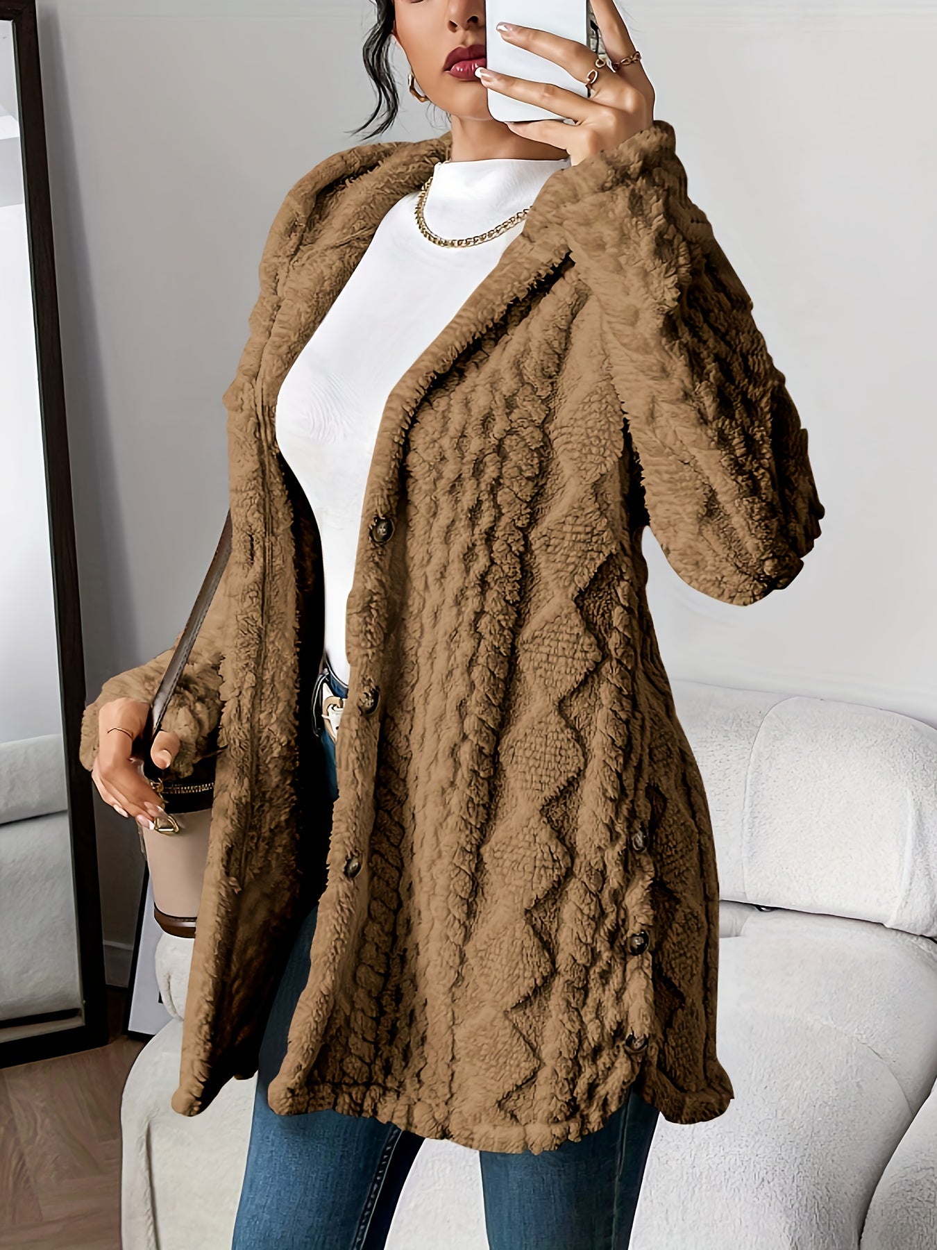 Amalia™ | Cárdigan acogedor con capucha