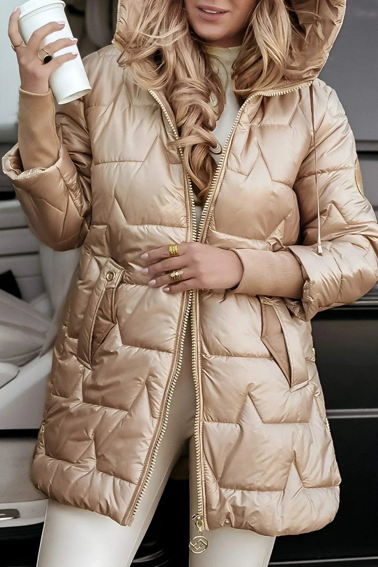Carmen™ | Abrigo de invierno elegante con capucha