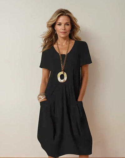 Teresa™ | Vestido de Verano Ligero en Tela Natural
