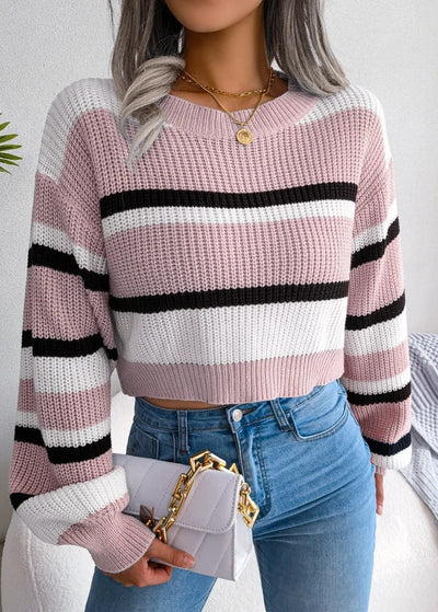 Vera™ | Jersey Cropped con Rayas